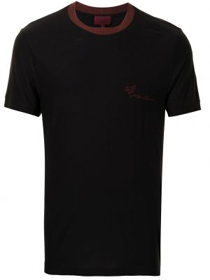 Camiseta con estampado Giorgio Armani negro