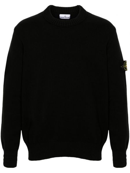 Striktrøje Stone Island sort