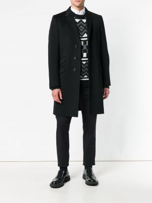 Abrigo slim fit Dolce & Gabbana negro
