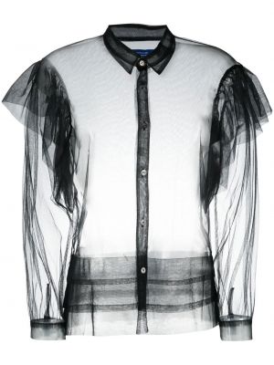 Прозрачна блуза Anrealage черно