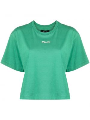 Kokvilnas t-krekls ar apdruku Rlx Ralph Lauren zaļš