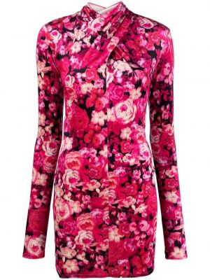 Trykt floral utskjæring tilbake dress The Andamane rosa