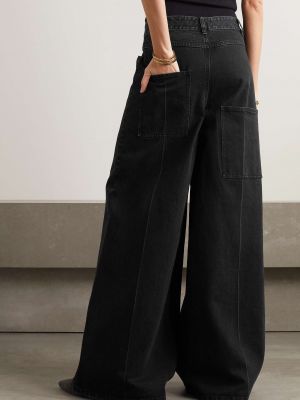 Черные джинсы с высокой талией Tibi