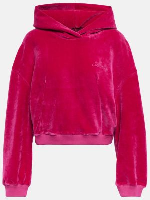 Velours hoodie Amiri pink