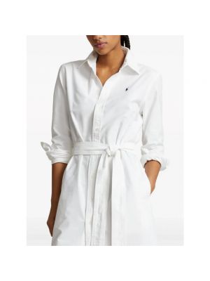 Vestido con bordado Polo Ralph Lauren blanco