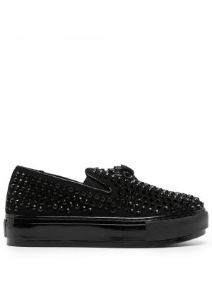 Skli på slip-on sneakers Kurt Geiger London svart