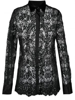 Nėriniuota marškiniai Philipp Plein juoda
