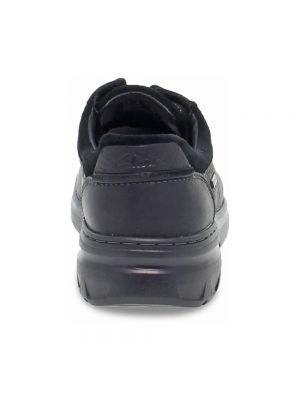 Sneakersy sznurowane Clarks czarne