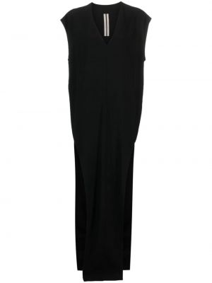 Sukienka koktajlowa z dekoltem w serek Rick Owens czarna