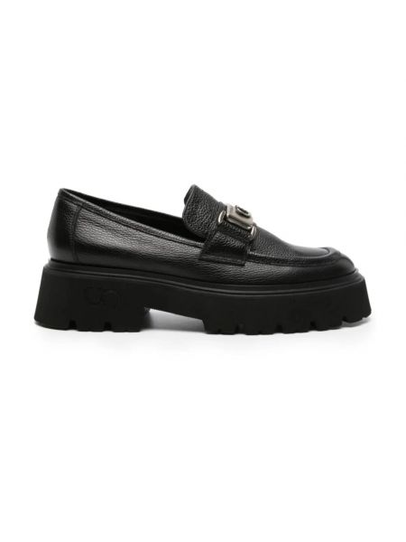 Czarne loafers Casadei