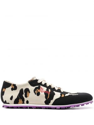 Leopard trykt sneakers Marni svart