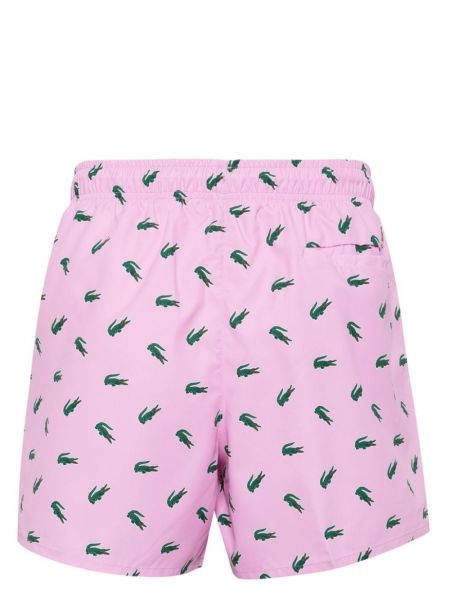Shorts mit print Lacoste pink