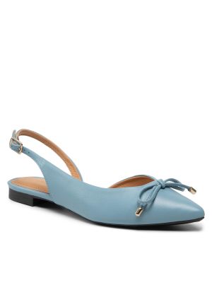 Sandały Eva Longoria niebieskie
