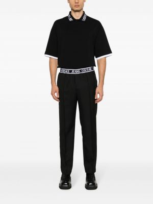 Poloshirt aus baumwoll Versace Jeans Couture schwarz