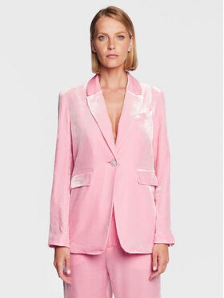Розовый бархатный пиджак Custommade