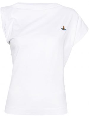 Ασύμμετρη μπλούζα Vivienne Westwood λευκό