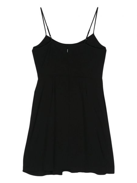 Krepové mini šaty Armani Exchange černé