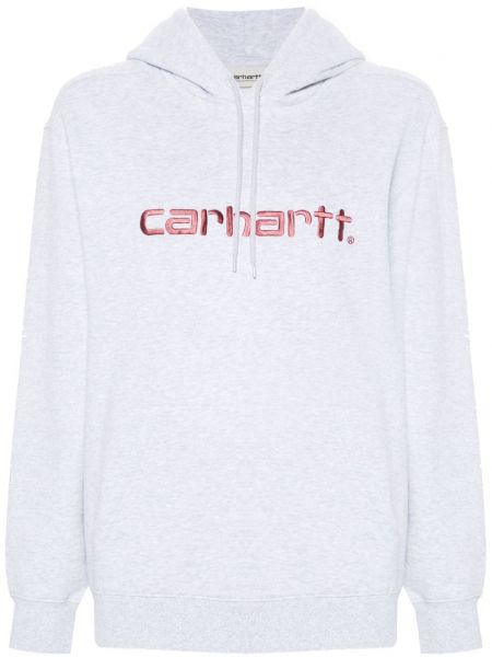 Brodeerattu huppari Carhartt Wip harmaa