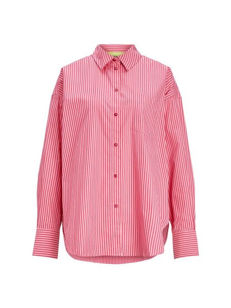 Рубашка с длинным рукавом свободного кроя Jack & Jones розовая