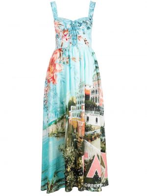 Βαμβακερή μάξι φόρεμα με σχέδιο Camilla
