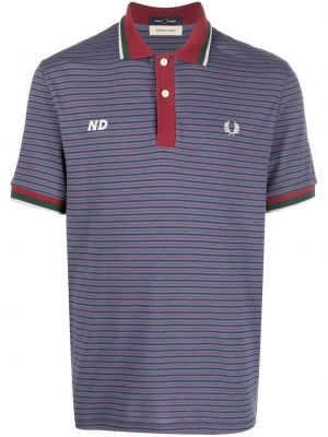 Brodert poloskjorte Fred Perry lilla