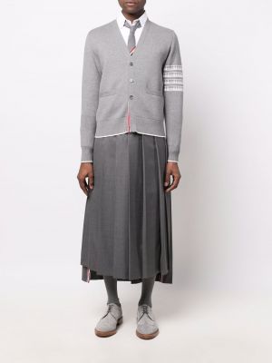 Spodnie plisowane Thom Browne szare