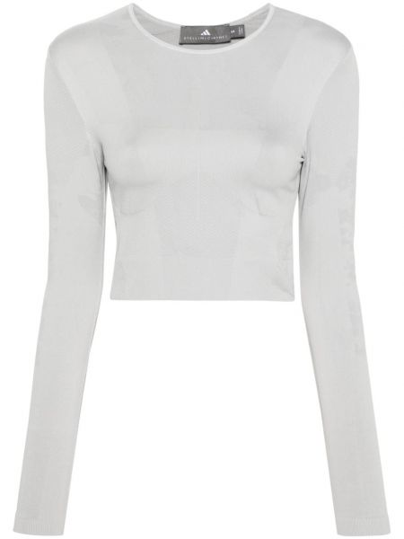 Crop top Adidas By Stella Mccartney grå