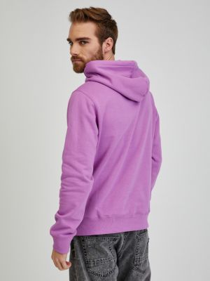 Hanorac cu fermoar Calvin Klein Jeans violet