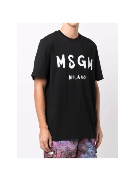 Camiseta de algodón de tela jersey Msgm