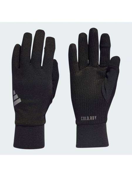 Rękawiczki odblaskowe do biegania Adidas czarne