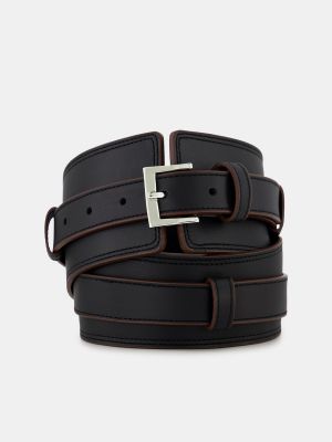 Cinturón de cuero con hebilla Latouche marrón