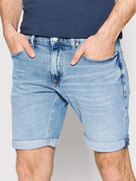 Szorty jeansowe Tommy Jeans, niebieski