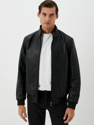 Кожаная куртка Al Franco черная