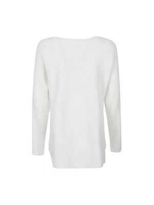 Jersey de viscosa a rayas de tela jersey Liviana Conti blanco