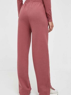 Pantaloni sport din bumbac Reebok Classic roz