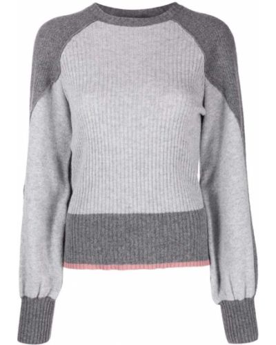 Пуловер с буфан ръкави Alberta Ferretti сиво