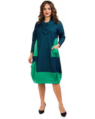 Платье Liza Fashion, зеленое