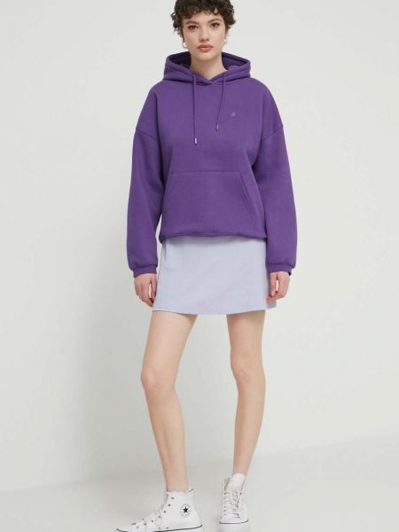 Фіолетовий однотонний светр з капюшоном Volcom