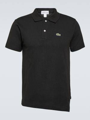 Βαμβακερή polo Comme Des Garçons Shirt μαύρο