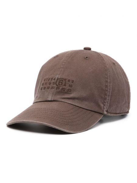 Cap Mm6 Maison Margiela brun