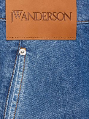 Shorts di jeans di cotone Jw Anderson blu