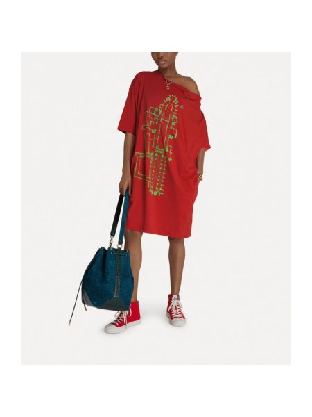 Sukienka t-shirtowa Vivienne Westwood czerwona