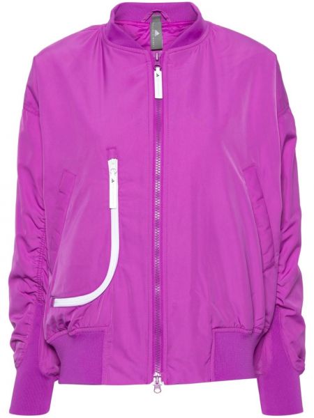 Bomber jakna Adidas By Stella Mccartney vijolična