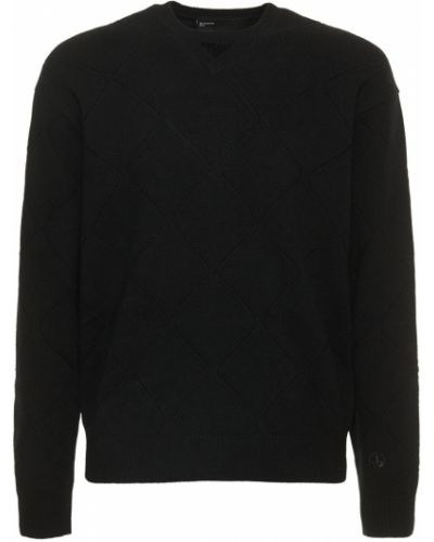 Sweter wełniany Neil Barrett czarny