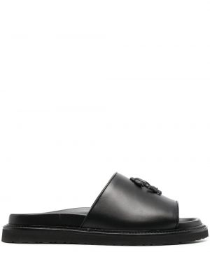 Pantofi din piele Roberto Cavalli negru