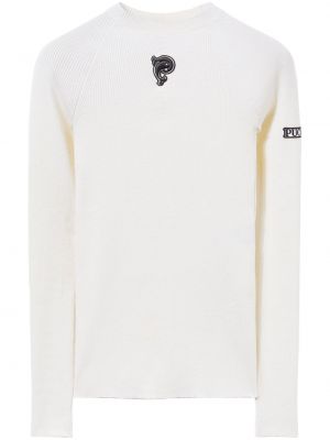 Pull brodé Pucci blanc