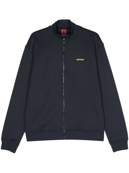 Sweatshirt med lynlås Ferrari blå