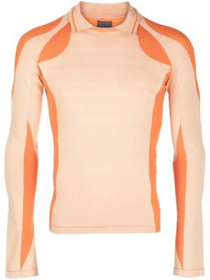 Памучна поло тениска Saul Nash оранжево