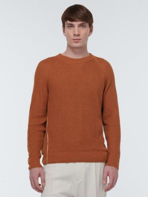 Maglione di lino Zegna arancione