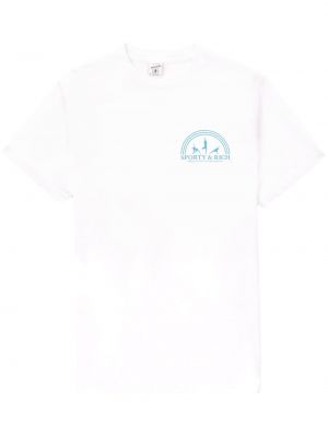 T-shirt Sporty & Rich bianco